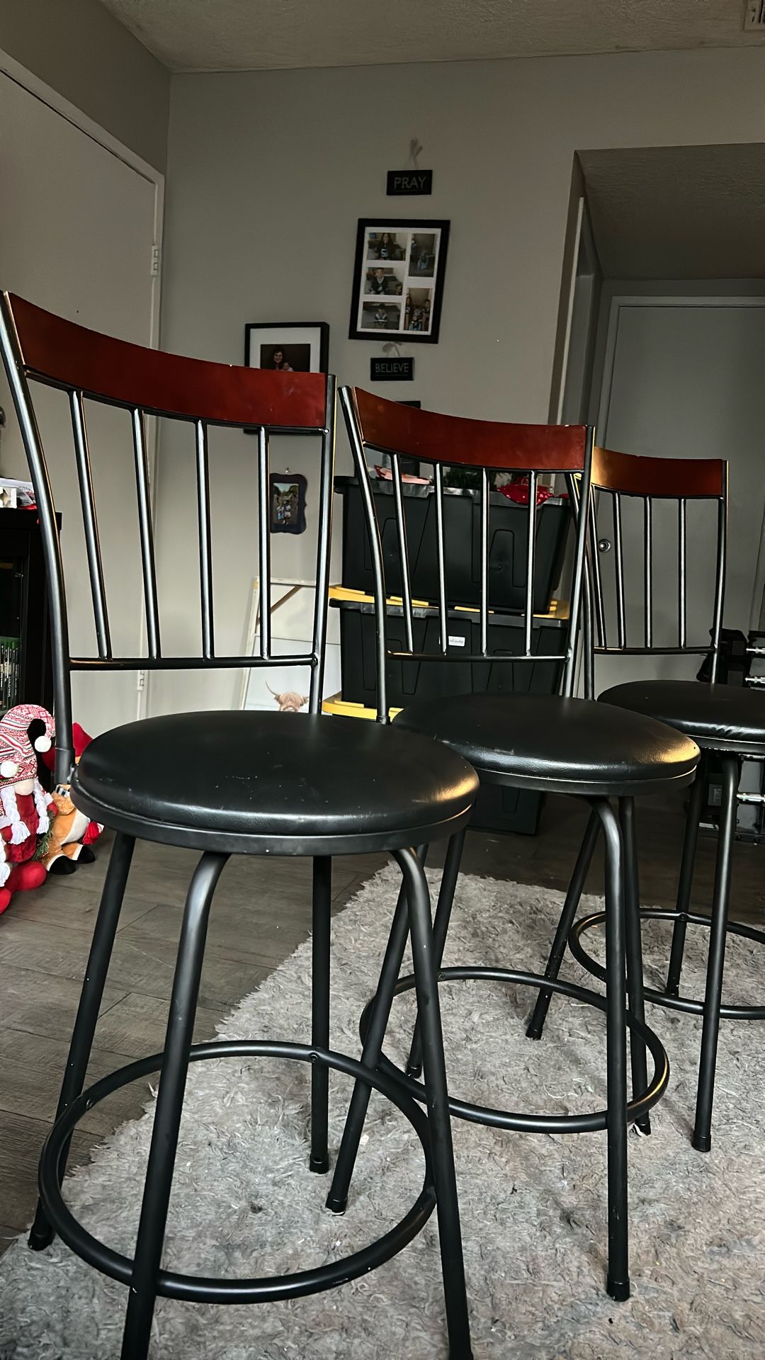 3 Bar Stool Chairs, Take It Off Me For The Low