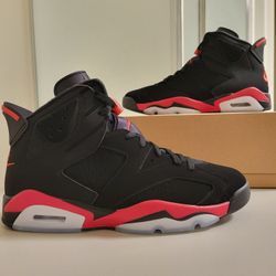 Air Jordan 6 Retro Infrared Salesman / Reverse Infrared ✅️ Size 12.5 Men's 🆕️ DS, Brand New, 100% Guaranteed 🤙🏽 Authentic 🔸️Nike AJ6 VI 🔥🔥🔥
