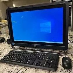 HP Pro Grade 22 Inch Touchscreen All In One PC Intel Quad Core i5 CPU 8 GB Ram 500 GB HD DVDRW Webcam HDMI WiFi Bluetooth Windows 10 Professional 