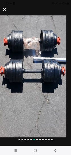 105 lbs Adjustable Dumbbell Weight Set For Home Gym, Cast Iron Dumbbell, Pair Brand New in the box$130
