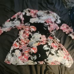Floral Artsy Japanese Pattern Shirt
