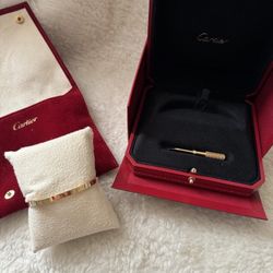 Cartier Love Bracelet 18K Gold Size 17