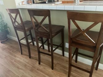 Wooden bar stools