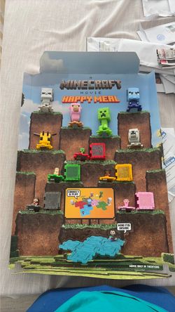 McDonald’s A Minecraft Movie 2025 Happy Meal toy display