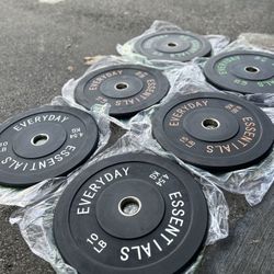 Bumper Plates Weights  Set 100lbs 
