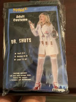 Dr Shots- Patient Gown- Crutches -I ❤️ to Fart Underwear