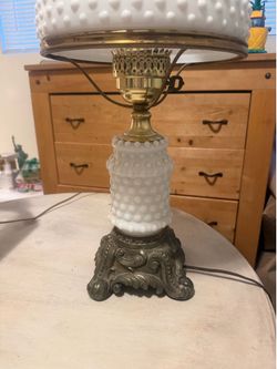 Antique white lamp