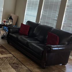 2 Piece Leather Sofa