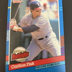 Carlton Fisk 1991 Donruss Highlights Card
