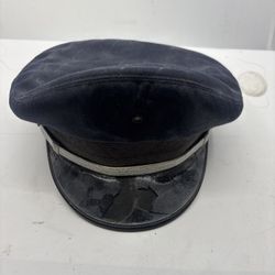 Vtg American Airlines Captain Pilot Aviator Hat  USA  7 1/8 Made USA SEE PHOTOS