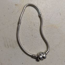 Pandora Sterling Silver Bracelet, 15.0 grams, Women's  Wrist Small, Like New 