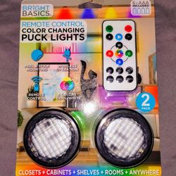 NEW Remote Control Color Changing Puck Lights
