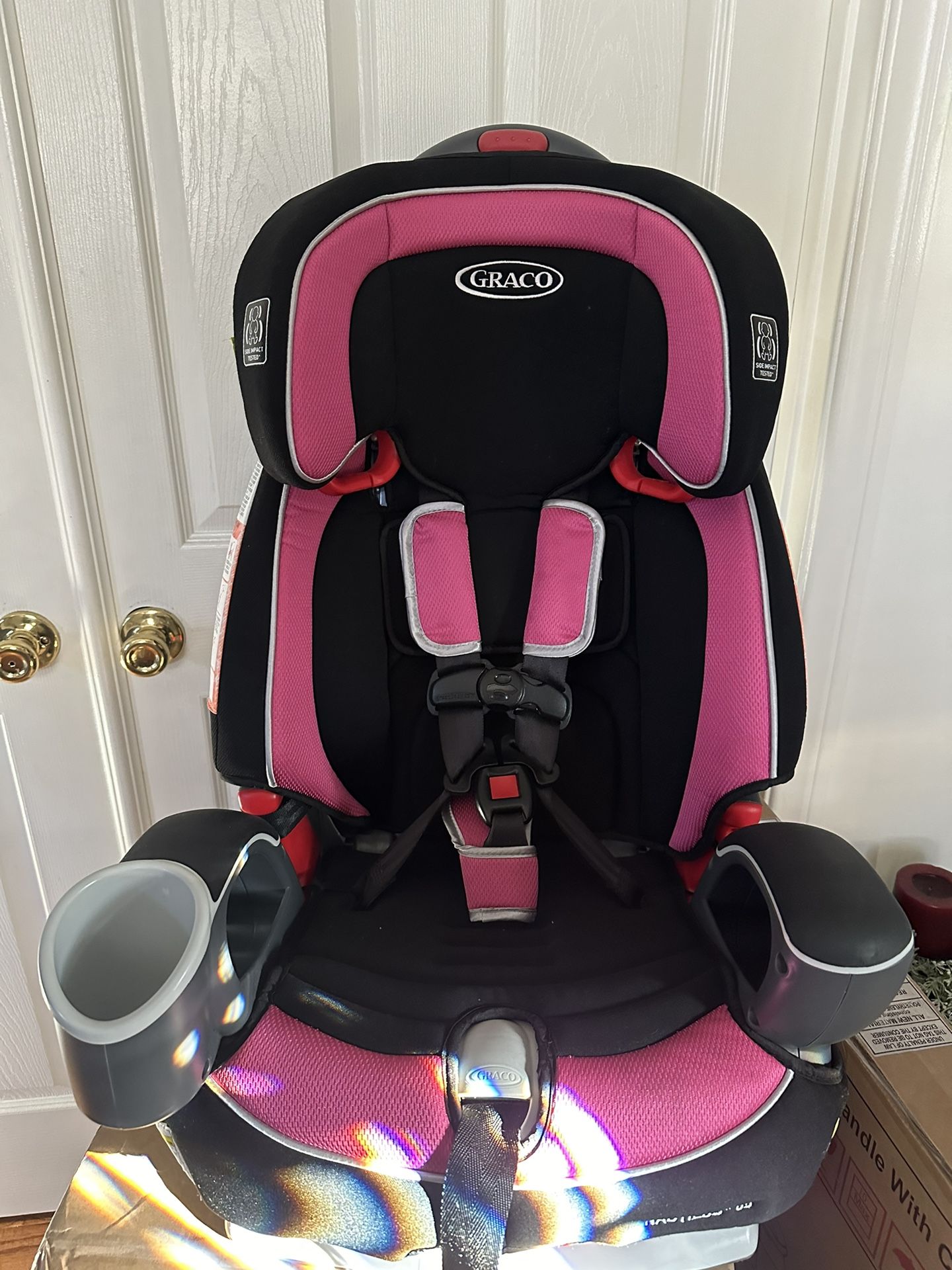 Graco Nautilus 65 3-in-1 Harness Booster Car Seat, Tera Pink 