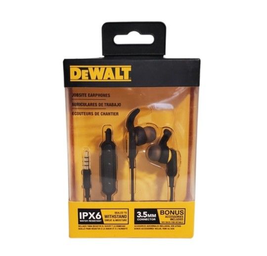 DeWalt Jobsite Earphones