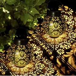 solar Lanterns Outdoor  Water Proof, 2 Pack (X002WR1JPZ)