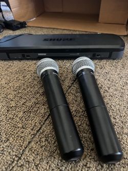 Shure PG88 Wireless Dual Receiver & 2-PG2 Mics w/ PG58 Capsules