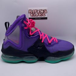 Nike LeBron 19 Purple Teal Sz. 9.5