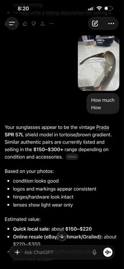 Prada sunglasses used