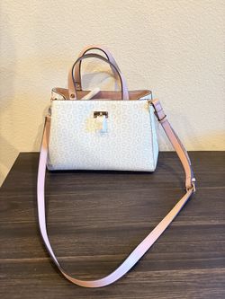 Guess logo satchel handbag with crossbody strap