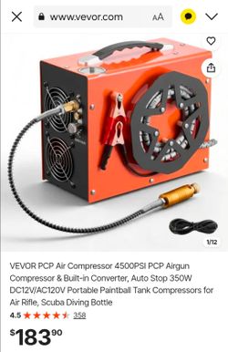 VEVOR PCP Air Compressor 4500PSI