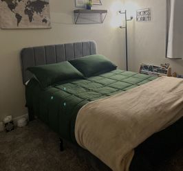 Full Upholstered Bedframe, like new condition
