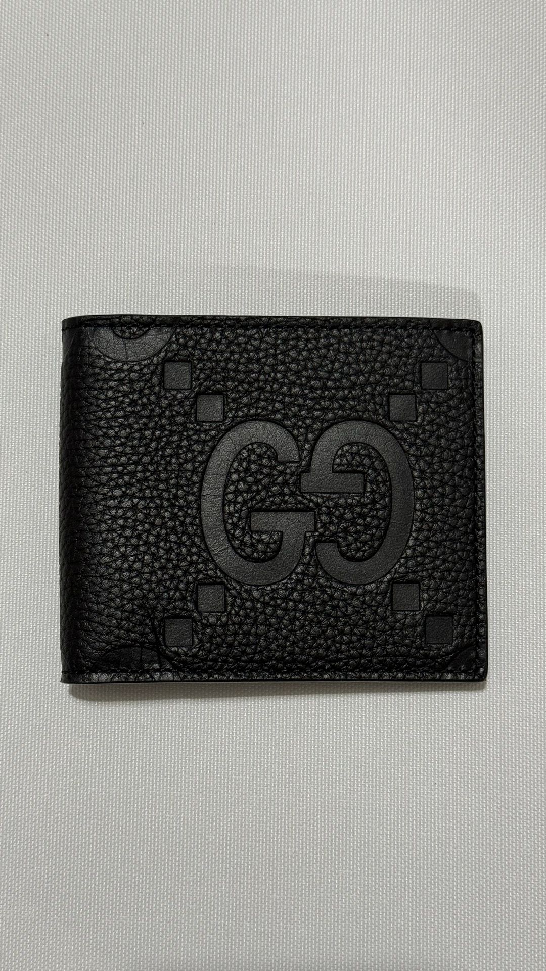 Gucci Jumbo GG Bifold Leather Wallet