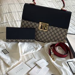 Gucci Padlock Shoulder bag And Wallet