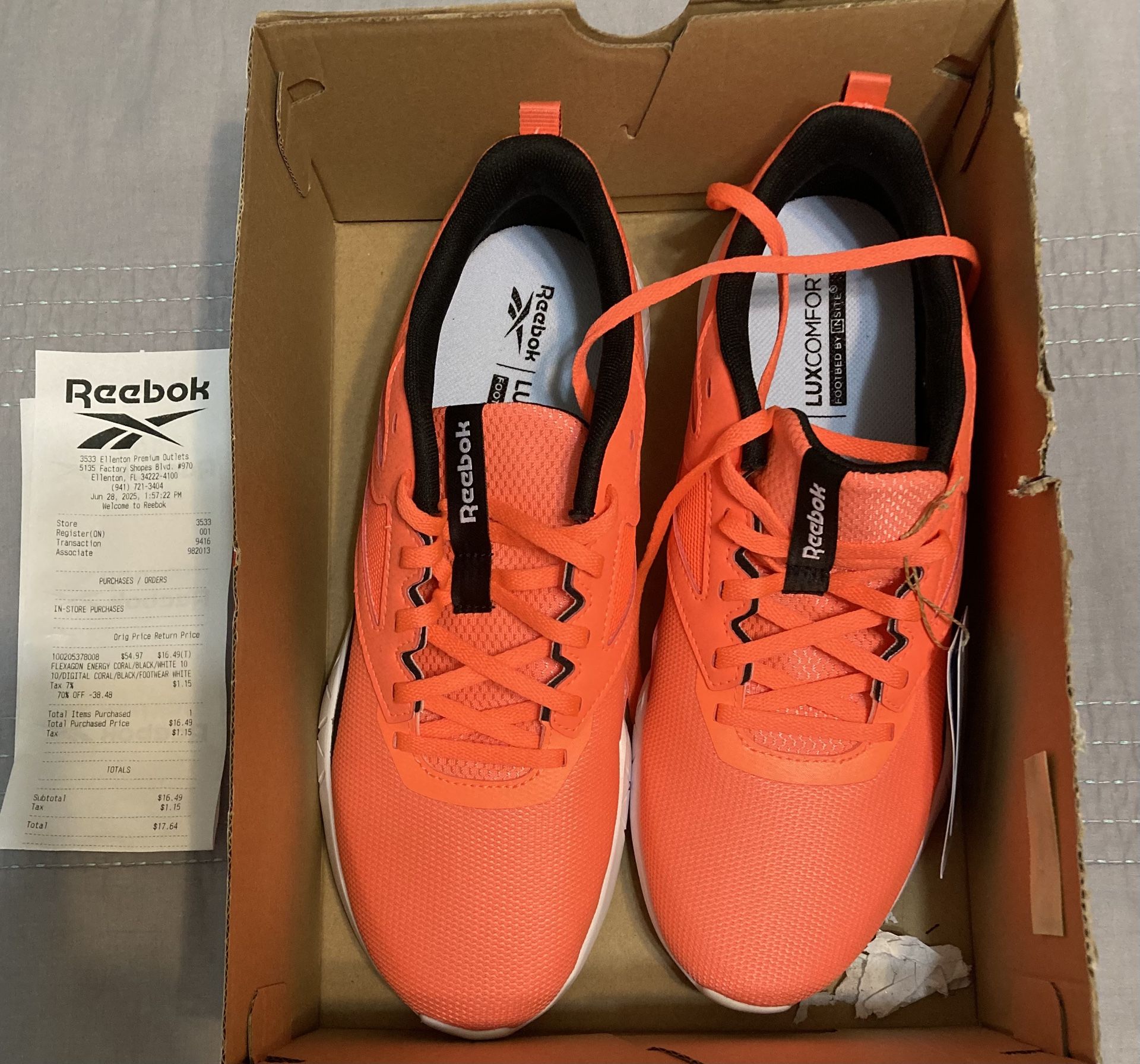 Reebok- Men Size 10 Flexagon Energy Trainer