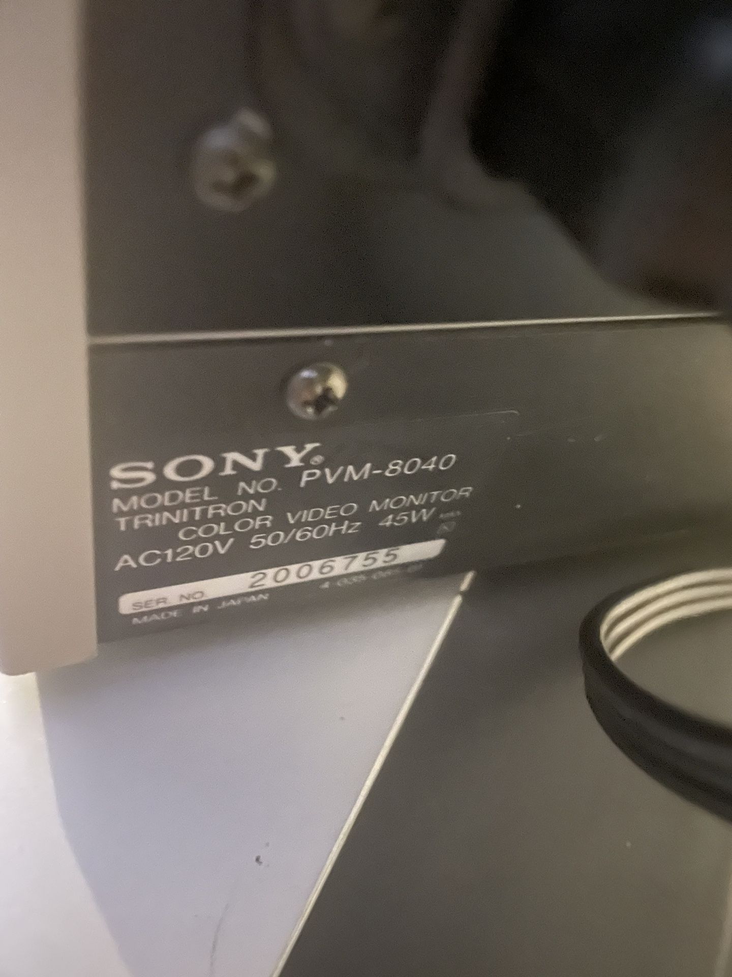 Sony Trinitron Pvm 8040 for Sale in Buena Park, CA OfferUp