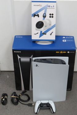 Sony PlayStation 5 Digital Edition w/ Box, Cords & Extras