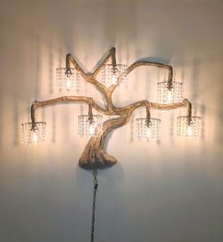 ONE-OF-A-KIND Gold-Gilt Tree Chandelier: Attributed to Mary Royer