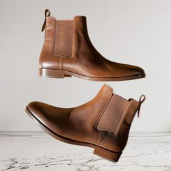 COACH Dark Saddle Brown Leather Boots