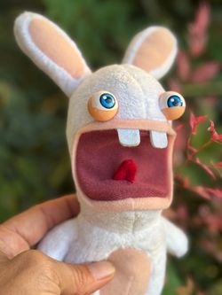 Rabbids Plush Ubisoft Lapins Cretins White Rabbit Toy Jemini 9" Funny Character