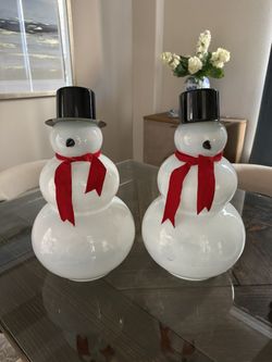 Christmas Decor - Snowmans - Set of 2
