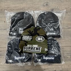 Supreme New Era Box Logo Beanie Navy 