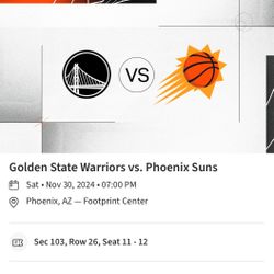 Suns Vs Warriors VIP PARKING $10