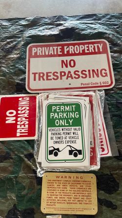 Posting signs