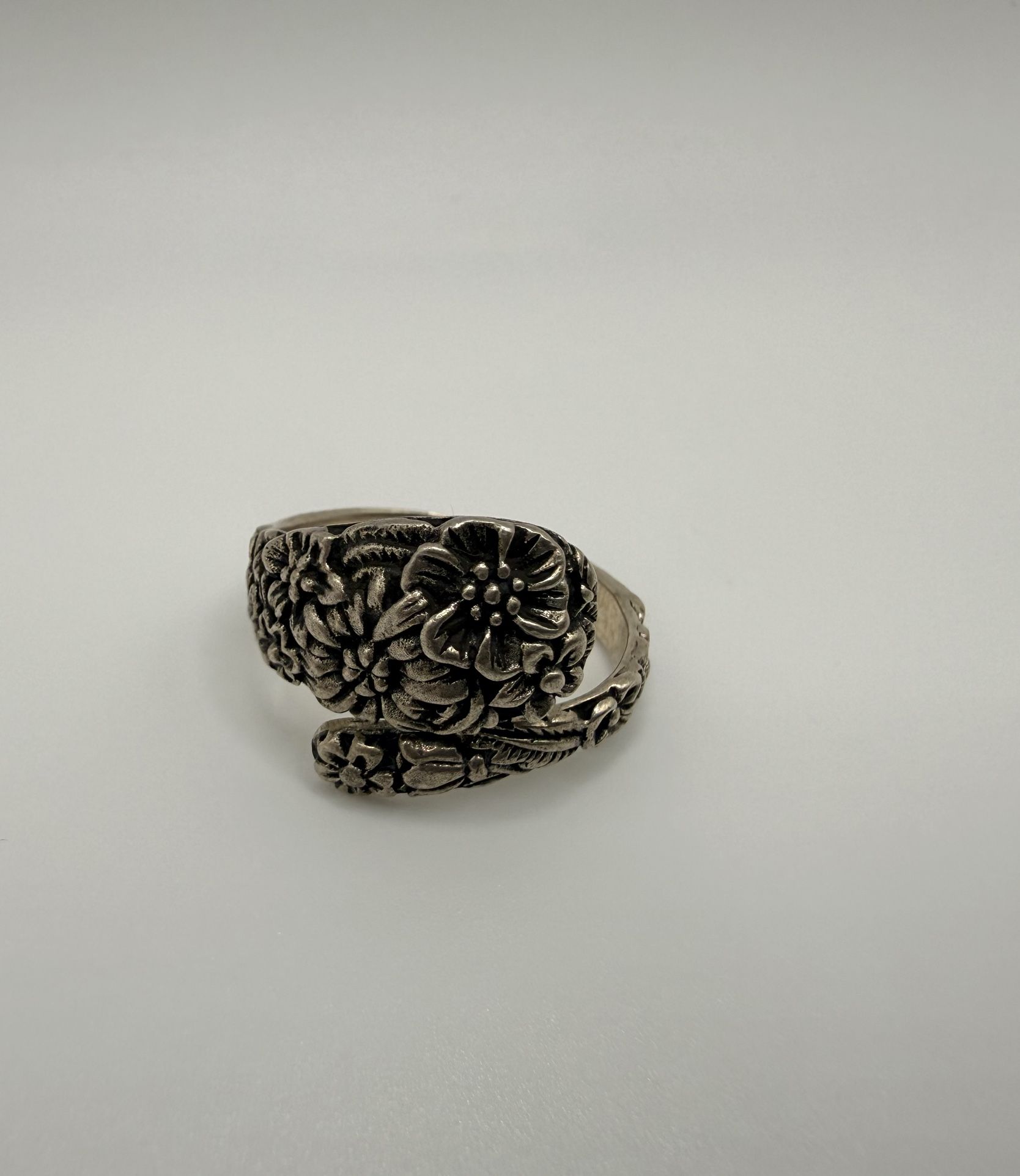 925 Sterling Silver Adjustable Ring Size Women