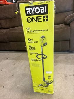 ONE+ 18V 13 in. Cordless Battery String Trimmer/ Lawn Edger with 4.0 Ah Battery and Charger