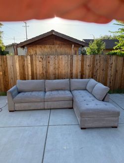Grey Sectional Recliner Couch