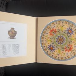 Set of 2 Decorative Rubber Vase Mats – Chinese Cloisonné Style – Gift Boxed – Forbidden City Culture