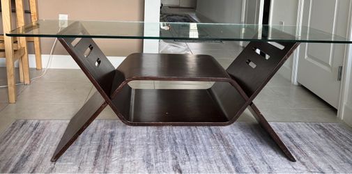 Glass Top TV Stand - 56”