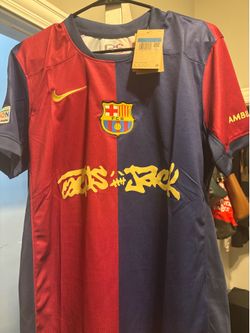 🔥 FC Barcelona x Travis Scott Limited Edition Match Jersey 2024/25 – Men’s Medium – New with Tags