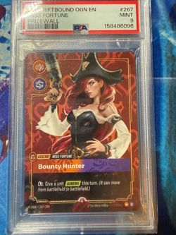 Riftbound Miss Fortune Prize wall metal plated card