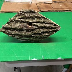 Tree Bark Bird House Diamond Shape