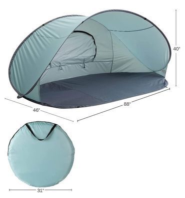 Pop-Up Beach Tents - Instant Shade Canopies with UV Protection, Water and Wind-Resistance