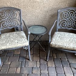 Chairs And Small Round Table 