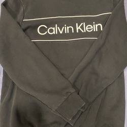 Calvin Klein Sweatshirt Spell Out Logo Soft Fleece Pullover