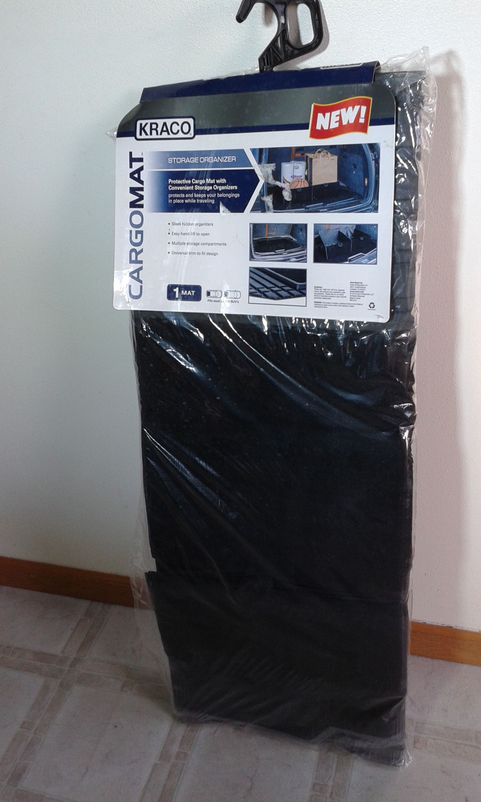 Kraco Premium Cargo Mat & Dual Compartment Cargo/Trunk Organizer