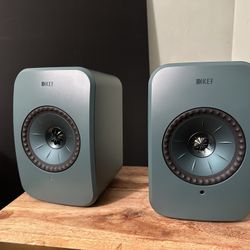 KEF LSX II LT Wireless HiFi Speakers Pair - Sage Green